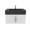 Castello Usa Nile 30-inch White Vanity Set with Black Top and Chrome Handles CB-MC-30W-CHR-2053-BL - alternate 4